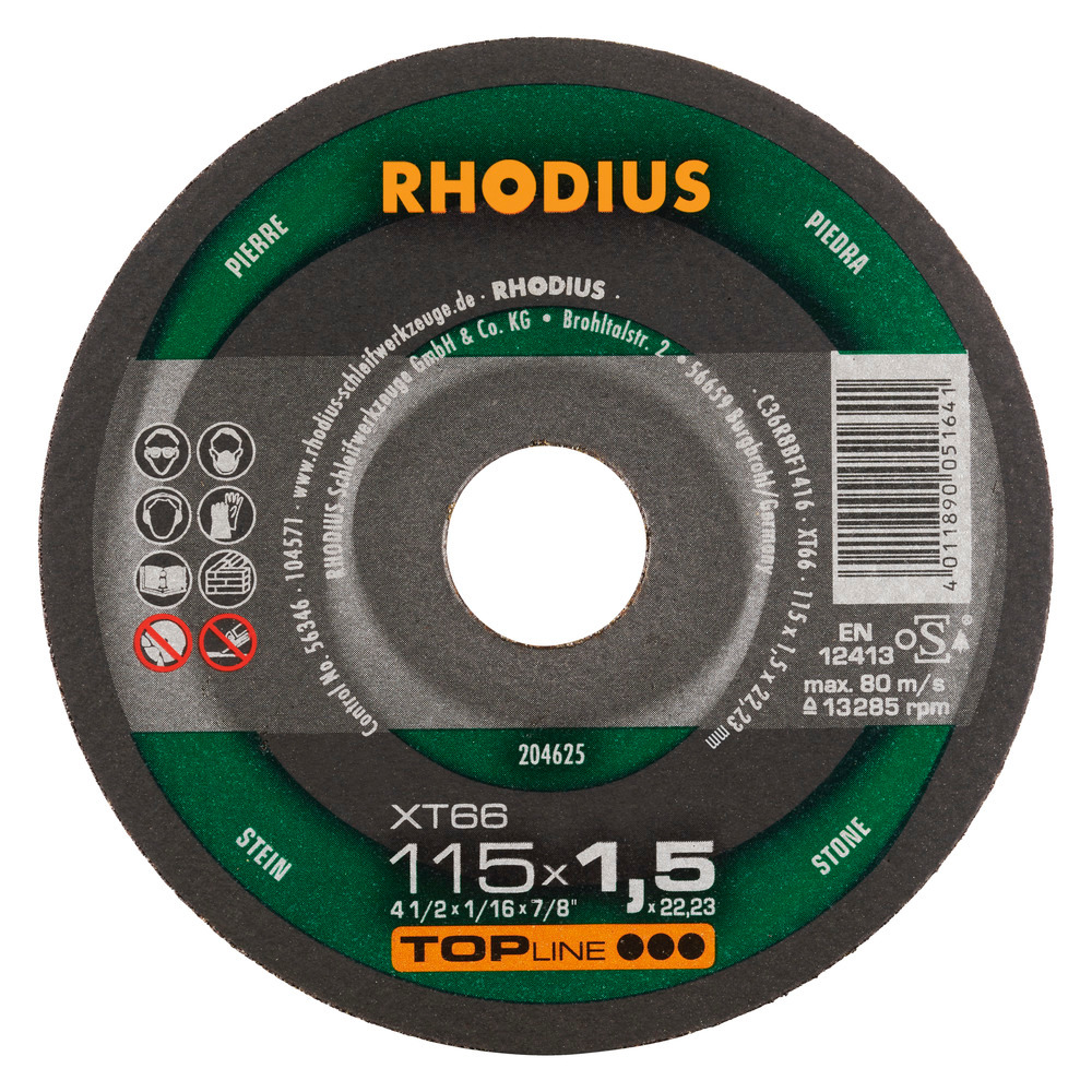 Πέτρας : Δισκος πετρας RHODIUS ΧT66 115x1,5x22,23